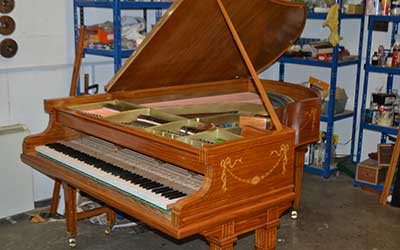 Restoration of much loved Collingwood upright for customers in Sommersham.